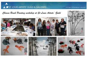 Chinese brush painting workshop at St Louis Aritsts